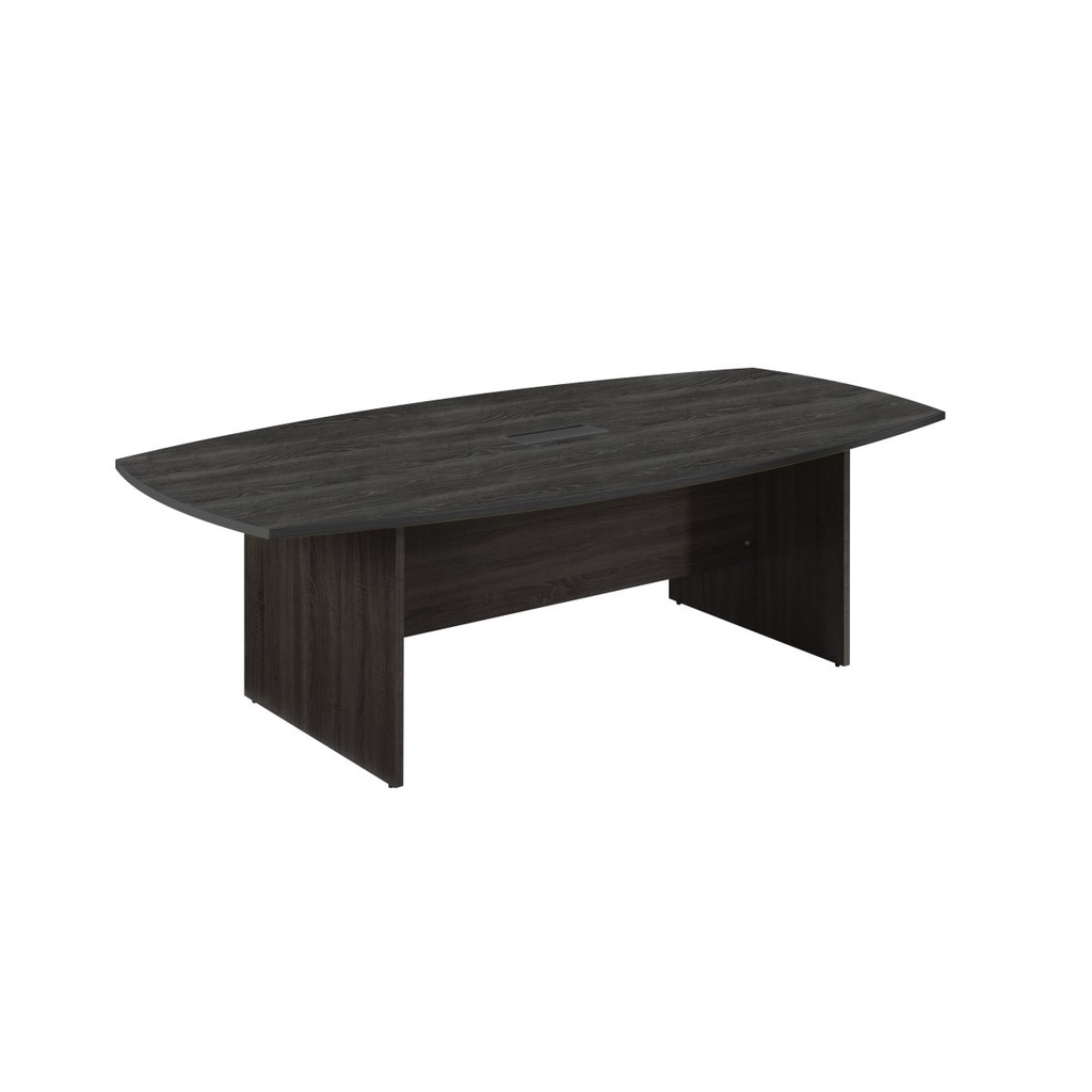 Table De Conférence En Forme De Bateau Solama Gris 2400mm