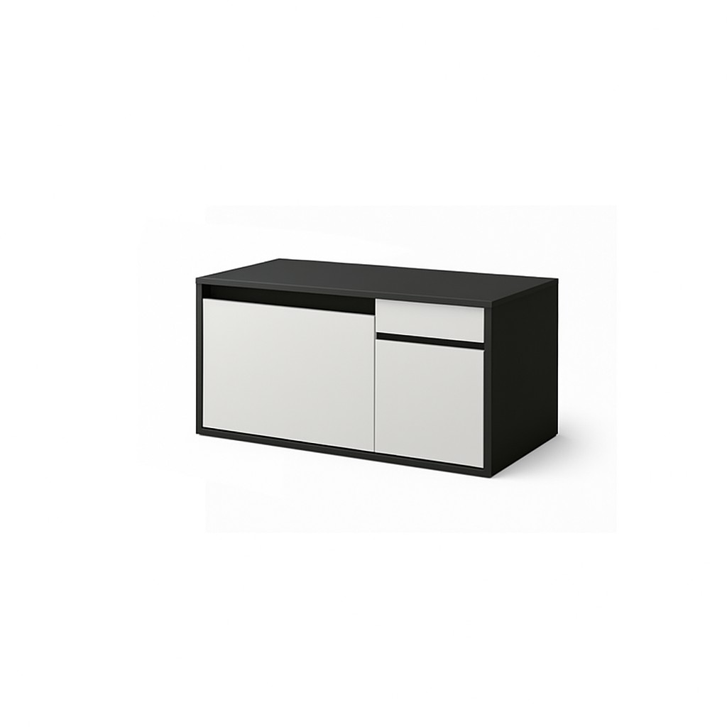 Meuble de retour Droite DEEP (White/Anthracite)