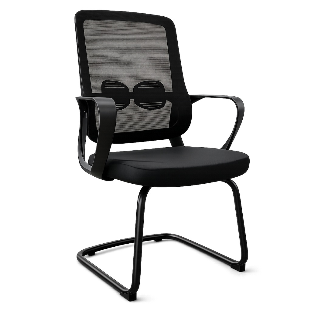 Chaise visiteur noire